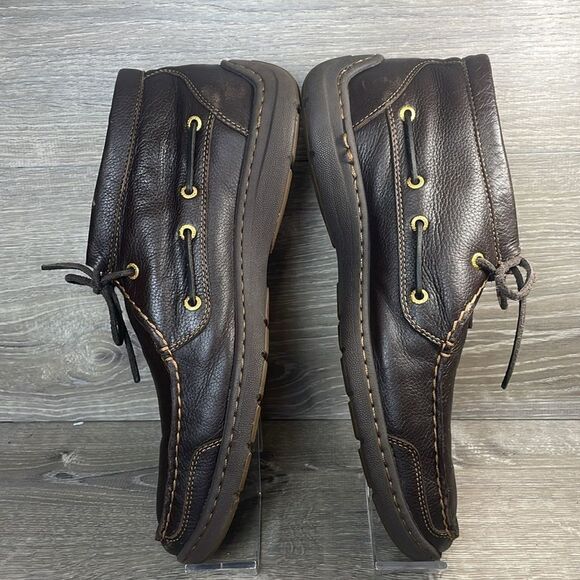 Sperry Top Sider Gold Cup Men’s Sz 11.5M Soft Dark Brown Leather Lace Up Chukka main image 4